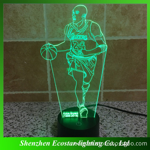 2016 top sale optical illusion 3d led lamp/3d led lighting lamp